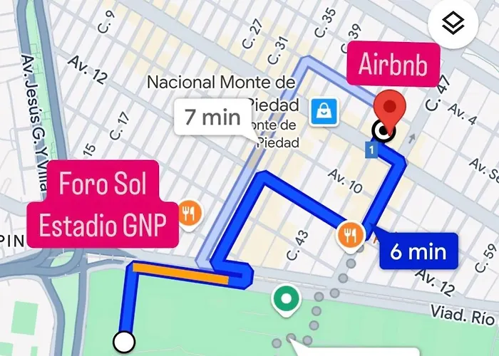 Cerca Foro Sol Gnp Y Aeropuerto Appartement Mexico